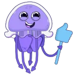 Jellyfish Toni telegram stickers
