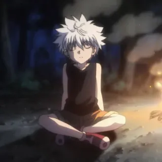 ⚡️ Killua Zoldyck Hunter x Hunter Аниме, Киллуа, Hunter x Hunter, Парень, Мультфильм, Персонаж telegram sticker