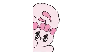 🌟 konijn, roze, schattig, cartoon, dier, sticker telegram sticker