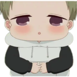 🖤 จิบิ, อนิเมะ, การ์ตูน, น่ารัก telegram sticker