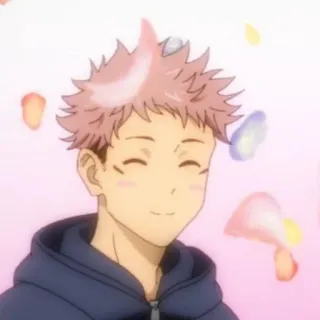 🍂 Yuji Itadori Jujutsu Kaisen Anime, Manga, Jujutsu Kaisen, Yuji Itadori, Charakter, Lächeln whatsapp sticker