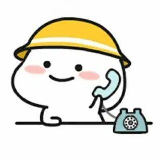 📞 Cartoon, Handy, Kommunikation, Bau, Süß telegram sticker