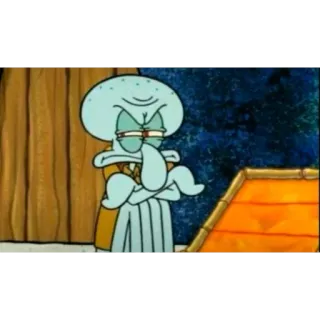 😒 Squidward Tentacles SpongeBob SquarePants whatsapp sticker