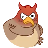 Sharp-eyed Falcon whatsapp stickers