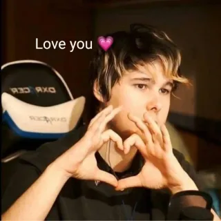 💗 Love you 사랑, 하트, 사람, 애정, 로맨틱, 메시지, 우정 telegram sticker