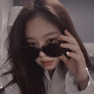 🎀 Jennie Kim jennie, kpop, blackpink, cantora, idol, mulher, óculos de sol, coreana telegram sticker