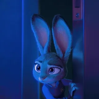 👀 Judy Hopps and Nick Wilde Zootopia telegram sticker