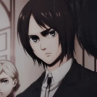 😠 Eren Yeager Attack on Titan anime, manga, eren, attack on titan, character telegram sticker