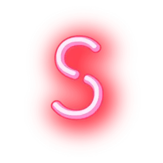 ▪ буква S, красный, символ, алфавит telegram sticker