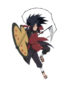 😡 Madara Uchiha Naruto Anime, Ninja, Guerrero, Arma, Pelea, Uchiha telegram sticker