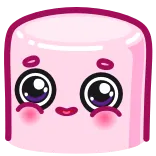 ☺️ 스티커, 귀여운, 분홍색, 만화, 마시멜로 telegram sticker
