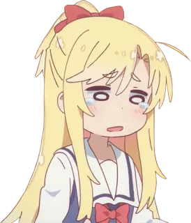 😭 Anime, Kartun, Sedih, Menangis, Gadis telegram sticker
