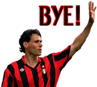 👋 BYE! doei, zwaaien, voetbal, voetbal, afscheid, doei telegram sticker