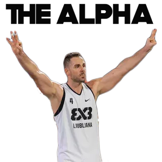 👮 LJUBLJANA basketbal, atleet, sport, Ljubljana, team, speler telegram sticker