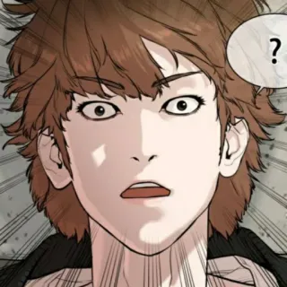 🧃 ? manhwa, character, question, cartoon, anime telegram sticker