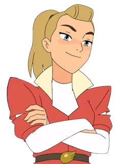 😏 Adora She-Ra and the Princesses of Power cartoon, character, animation, hero, netflix telegram sticker