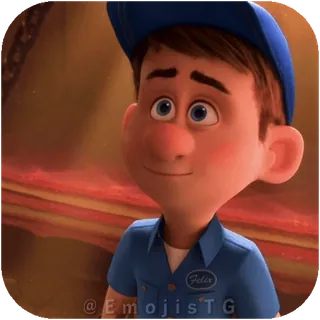 🙂 Fix-It Felix Jr. Wreck-It Ralph telegram sticker