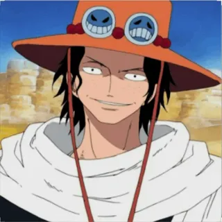 🔥 Ace One Piece Ace, One Piece, Anime, Pirata, Personaggio, Manga telegram sticker