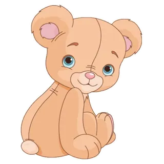 ☺️ osito de peluche, mono, dibujos animados, juguete, animal, peluche whatsapp sticker
