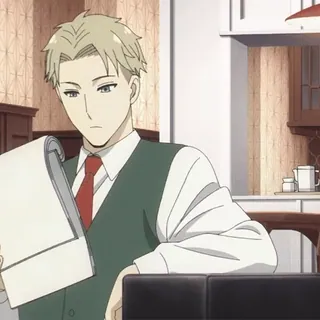 🪄 Loid Forger Spy x Family Anime, Szpieg, Rodzina, Postać, Kreskówka telegram sticker