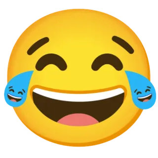 😂 emoji, laughing, crying, tears, happy, face telegram sticker