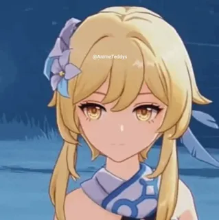 💛 Lumine Genshin Impact AnimeTeddys genshin impact, anime, lumine, videojuego, mihoyo, chica anime telegram sticker