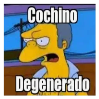 😡 Moe Szyslak The Simpsons Cochino
Degenerado Moe, Szyslak, Świnia, Zdegenerowany, Simpsonowie, Kreskówka telegram sticker