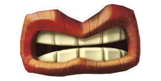 👄 mouth, lips, teeth, expression whatsapp sticker