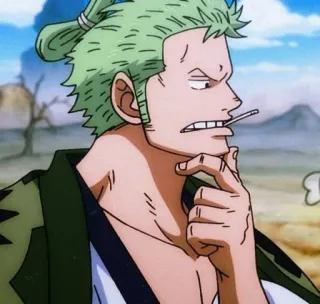 🌽 Zoro One Piece anime, one piece, roronoa zoro, zoro, pirate, manga, sword telegram sticker