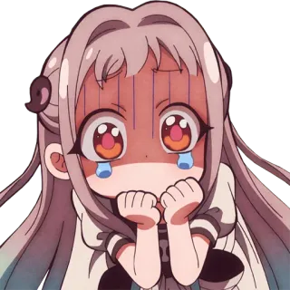 😫 Nene Yashiro Toilet-bound Hanako-kun Anime, Manga, Süß, Traurig, Weinend whatsapp sticker