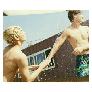 💦 lhbtq, homo, man, zomer, water, koppel, vrienden telegram sticker