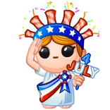🎁 Statue of Liberty 4 JULY whatsapp sticker