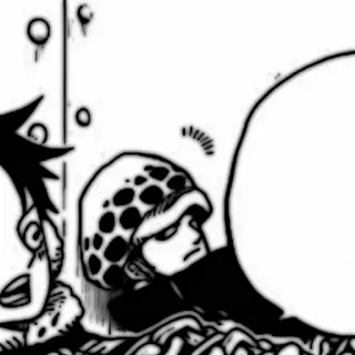 🗯 Trafalgar Law One Piece Anime, One Piece, Trafalgar Law, Manga telegram sticker