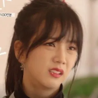 😭 100 woman, face, expression, asian, person, korean whatsapp sticker