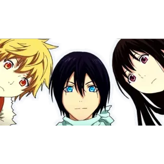 👀 Yato Noragami Аниме, Норагами, Ято, Стикер, Персонаж whatsapp sticker