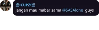 🤔 Jangan mau mabar sama @SASAlone guys telegram sticker