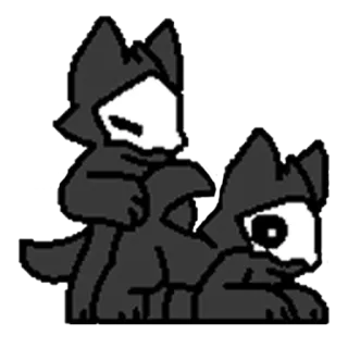 🖤 Furry, Criatura, Animal, Arte digital telegram sticker