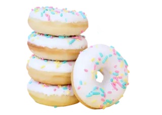 🍩 пончик, десерт, сладости, посыпка, еда telegram sticker