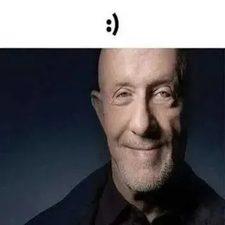 😁 Mike Ehrmantraut Breaking Bad lächeln, alt, ruhig, mann whatsapp sticker