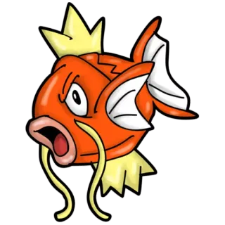 😡 Magikarp Pokemon Magikarp, Pokémon, peixe, desenho animado, anime, jogos telegram sticker