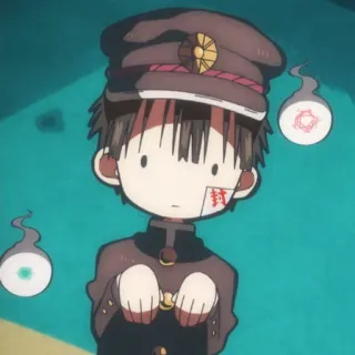 🔪 Hanako Toilet-bound Hanako-kun 封 Anime, Desenho animado, Fantasma, Sobrenatural, Mangá telegram sticker