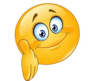 👋 emoji, smile, happy, friendly, cheerful telegram sticker