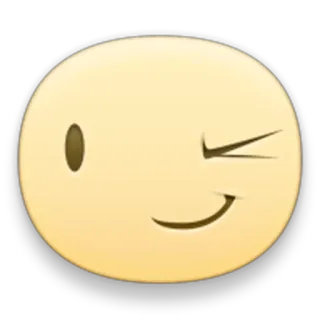 😉 Emoji, Occhiolino, Sorriso, Faccia telegram sticker