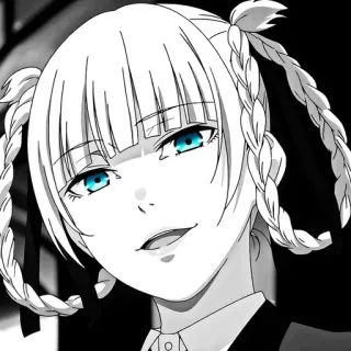 🖤 Mary Saotome Kakegurui Anime, Manga, Kakegurui, Mary Saotome, Gioco d'azzardo, Personaggio, Ritratto telegram sticker