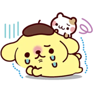 😭 cute, dog, animal, crying, sad, sticker telegram sticker