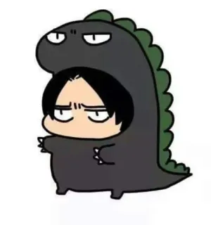 ©️ 恐竜, アニメ, 漫画, かわいい, カワイイ, ちび whatsapp sticker