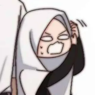 🍒 hijab, islam, girl, muslim, angry, confused, shocked telegram sticker