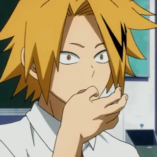 ⚡️ Denki Kaminari My Hero Academia Anime, My Hero Academia, Denki Kaminari, Personaje, Manga whatsapp sticker