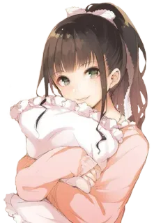 😊 Anime, Garota, Fofa, Kawaii, Desenho animado, Ilustração, Mangá telegram sticker