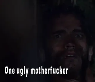 ⭕️ One ugly motherfucker film, eng, lelijk, monster, roofdier telegram sticker